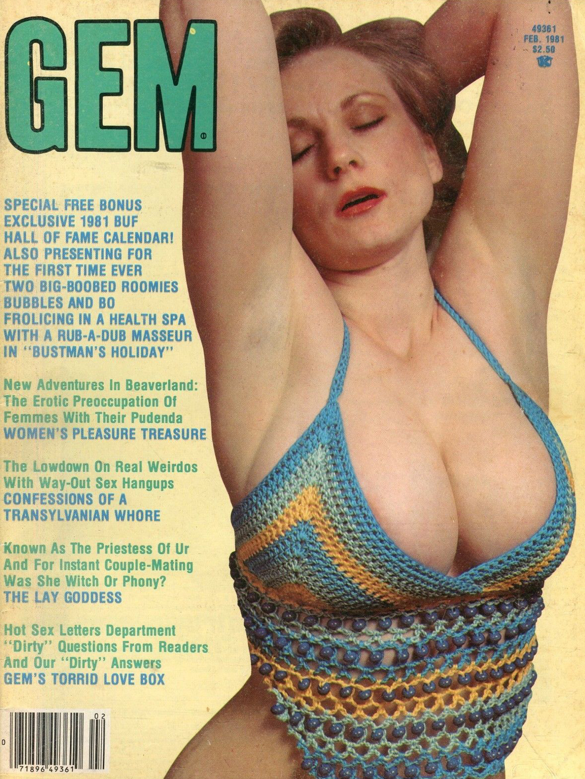 Gem April 1981 magazine back issue Gem magizine back copy 