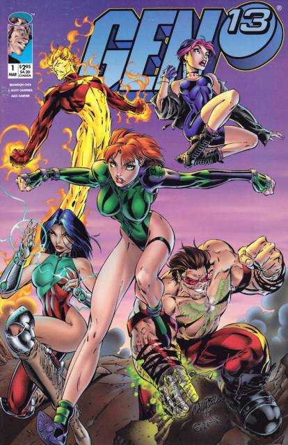 Gen 13 Comic Book Back Issues of Superheroes by A1Comix