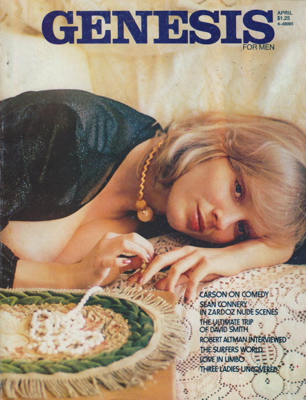 Genesis April 1974 magazine back issue Genesis magizine back copy Genesis April 1974 Adult Magazine Back Issue Published by Magna Publishing Group. Covergirl & Centerfold Lotta Martinson.