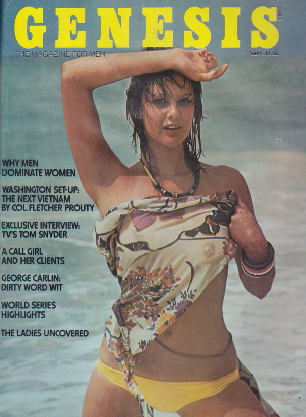 Genesis September 1974 magazine back issue Genesis magizine back copy genesis porn magazine back issues 1974 hot sexy wet women posing nude erotic spreads naughty 70s por