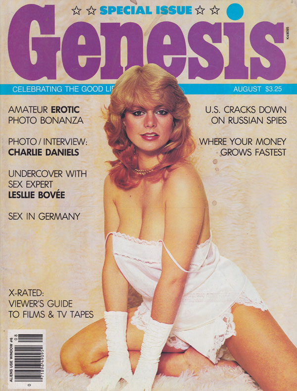 Genesis August 1982 magazine back issue Genesis magizine back copy genesis xxx magazine 1982 back issues amateur erotic photo bonanza explicit xxx sex pics x-rated vid