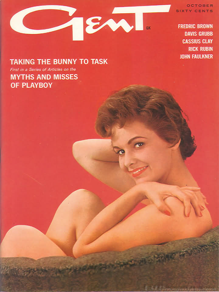 Gent October 1963 magazine back issue Gent magizine back copy Gent October 1963 Adult Vintage Magazine Back Issue Featuring Large Breasted Nude Women. Fredric Brown Davis Grubb Cassius Clay Rick Rubin John Faulkner.