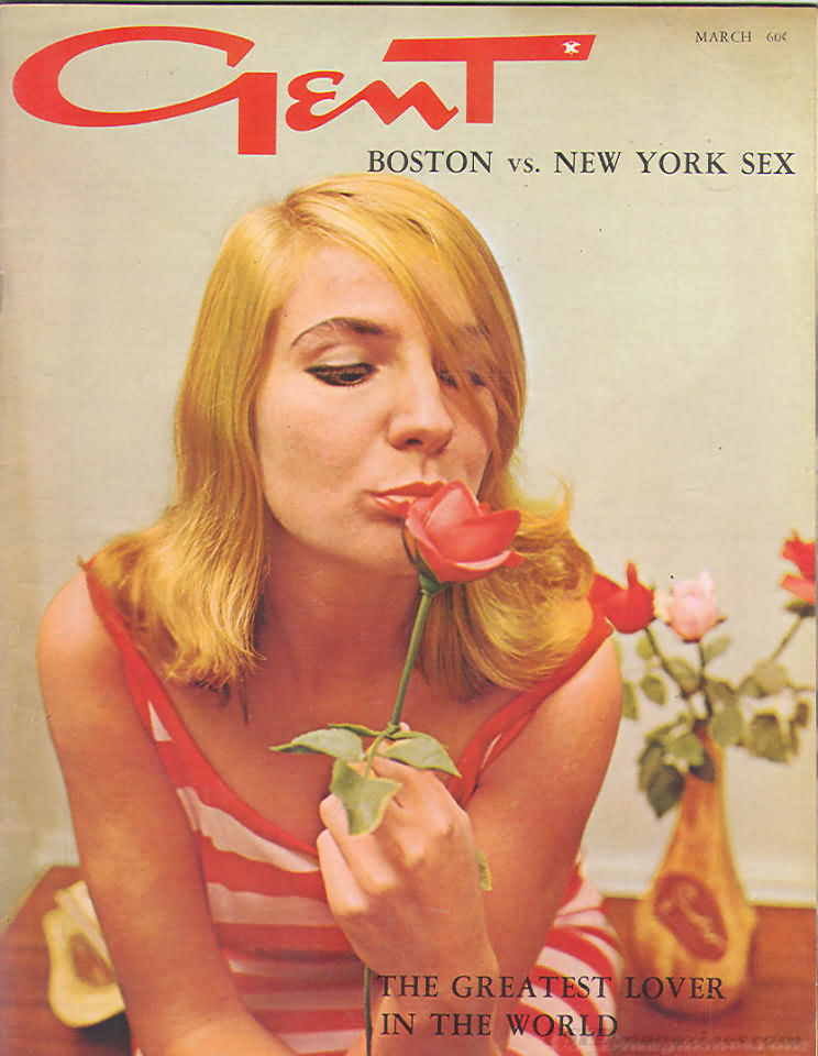 Gent March 1966 magazine back issue Gent magizine back copy Gent March 1966 Adult Vintage Magazine Back Issue Featuring Large Breasted Nude Women. Boston VS New York Sex.