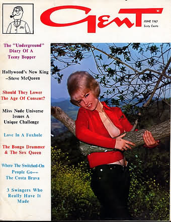 Gent June 1967 magazine back issue Gent magizine back copy Gent June 1967 Adult Vintage Magazine Back Issue Featuring Large Breasted Nude Women. The Underground Diary Of A Teeny Bopper.