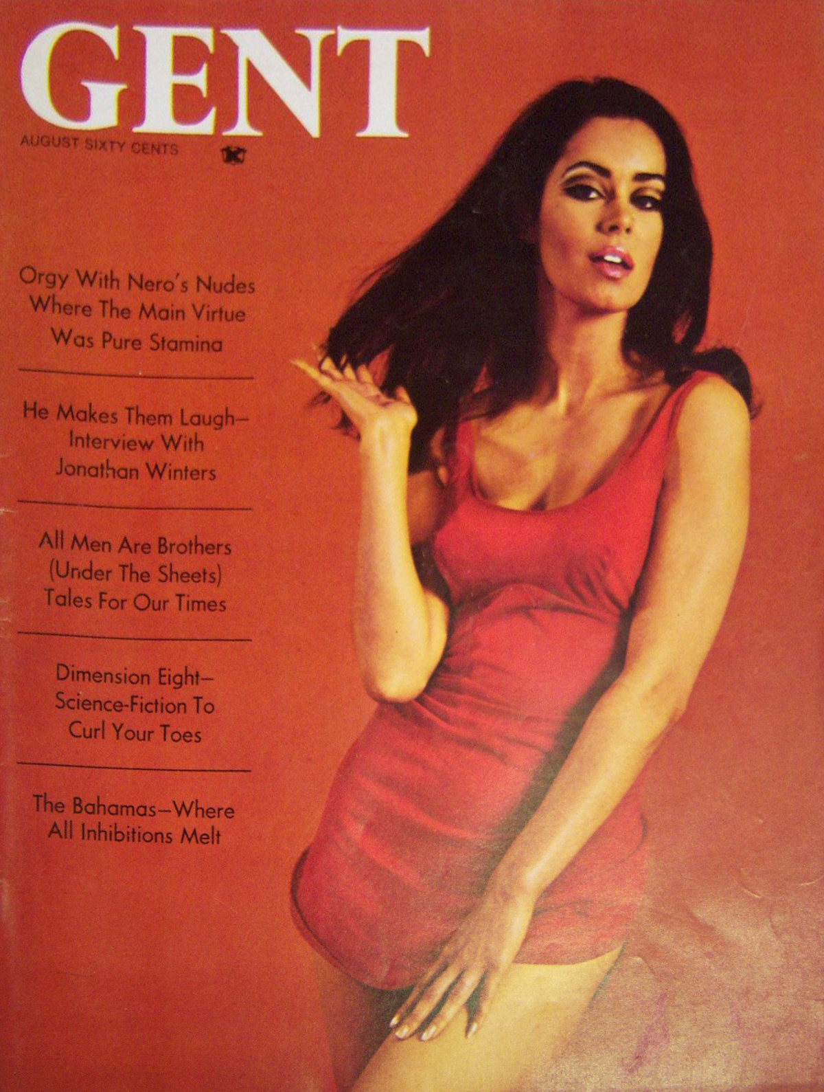 Gent August 1968 magazine back issue Gent magizine back copy Gent August 1968 Adult Vintage Magazine Back Issue Featuring Large Breasted Nude Women. Orgy With Nero's Nudes Where The Main Virtue Was Pure Stamina.