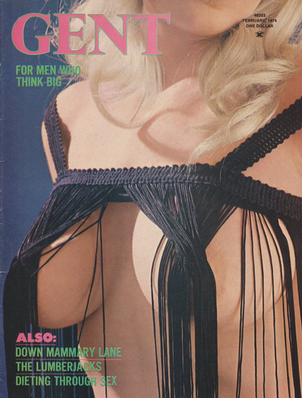 Gent February 1974 magazine back issue Gent magizine back copy Gent February 1974 Adult Vintage Magazine Back Issue Featuring Large Breasted Nude Women. Covergirl & Centerfold Olga Reynolds.