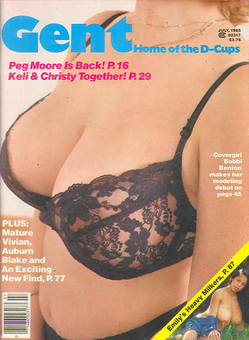 Gent July 1985 magazine back issue Gent magizine back copy Gent July 1985 Adult Vintage Magazine Back Issue Featuring Large Breasted Nude Women. Covergirl & Centerfold Bobbi Benton Makes Her Modeling Debut.