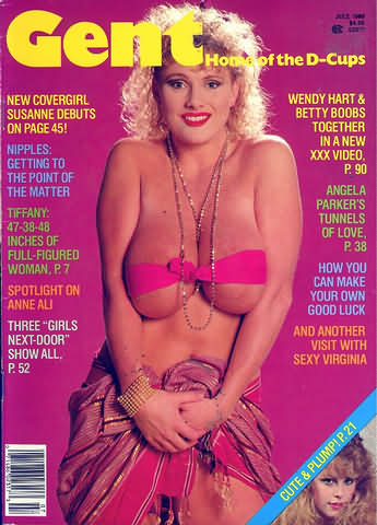 Gent July 1988 magazine back issue Gent magizine back copy Gent July 1988 Adult Vintage Magazine Back Issue Featuring Large Breasted Nude Women. Covergirl & Centerfold Susanne Brecht.