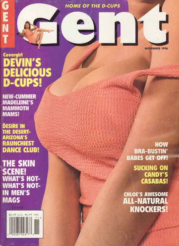Gent November 1996 magazine back issue Gent magizine back copy devins delicious dcups home of huge mammary glands sucking tits gent used mag bak isue skinscene all