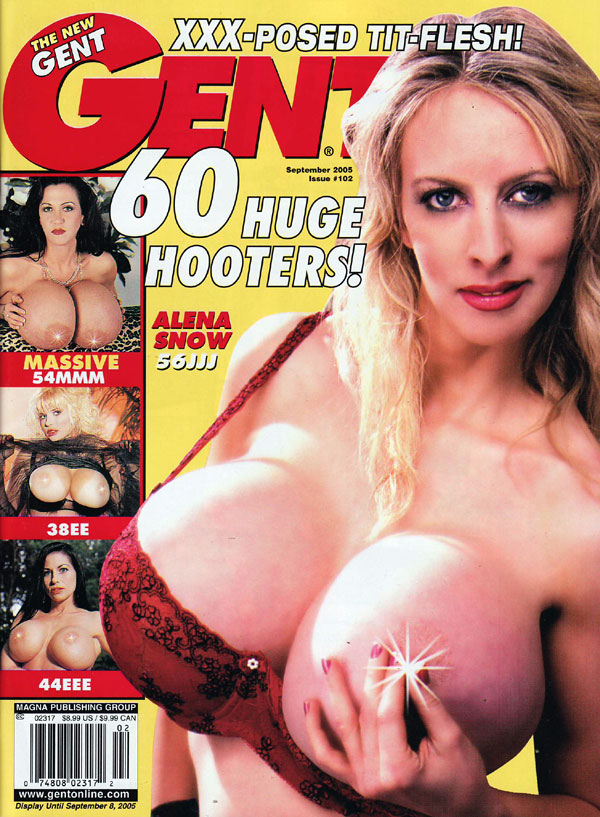 Gent # 102 - September 2005 magazine back issue Gent magizine back copy gent magazine, september 2005 backissue, used copies, tit-flesh, big-tit girls, busty women, 38eee b