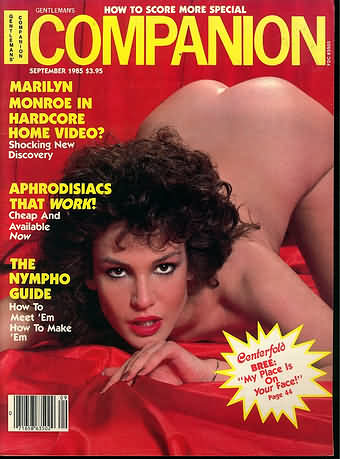 Gentleman's Companion September 1985 magazine back issue Gentleman's Companion magizine back copy Gentleman's Companion September 1985 Adult Pornographic Magazine Back Issue Published by LFP, Larry Flynt Publications. Marilyn Monroe In Hardcore Home Video? Shocking New Discovery.