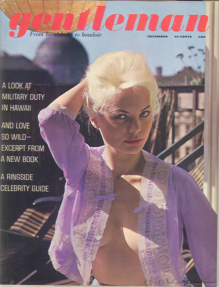 Gentleman December 1961 magazine back issue Gentleman magizine back copy 