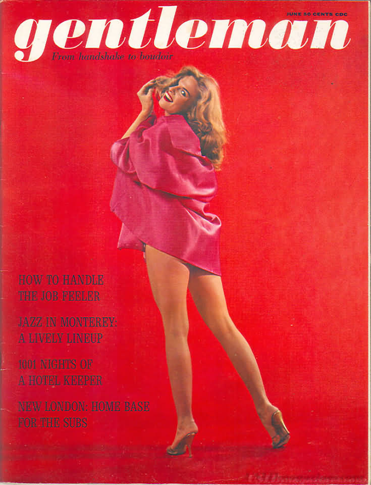 Gentleman June 1962 magazine back issue Gentleman magizine back copy 