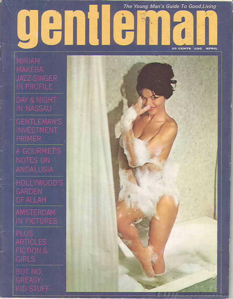 Gentleman April 1963 magazine back issue Gentleman magizine back copy 