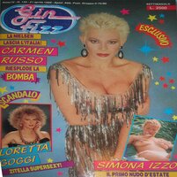 Carmen Russo magazine cover appearance Gin Fizz # 135, April 1988