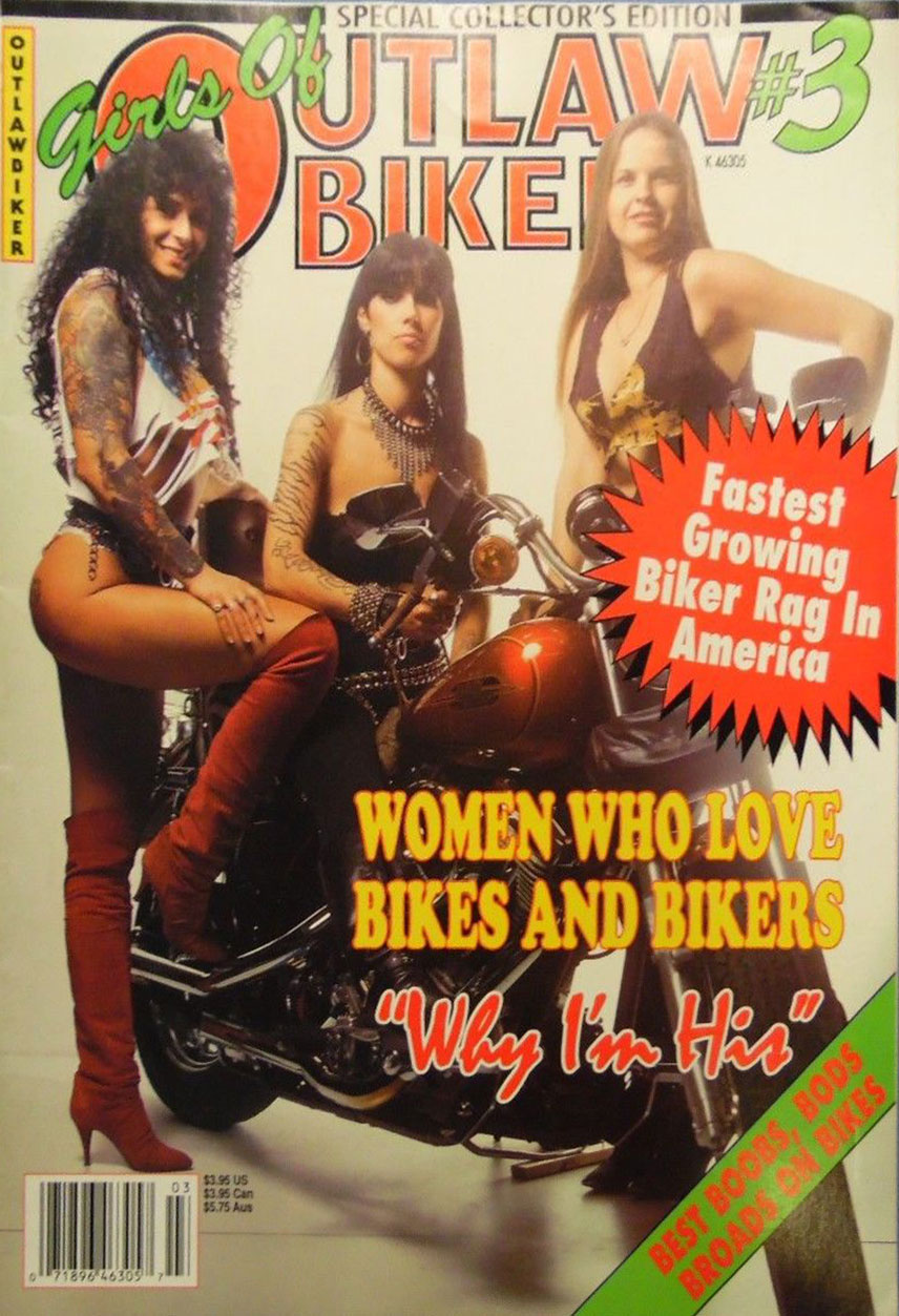 Girls of Outlaw Biker # 3 magazine back issue Girls of Outlaw Biker magizine back copy 