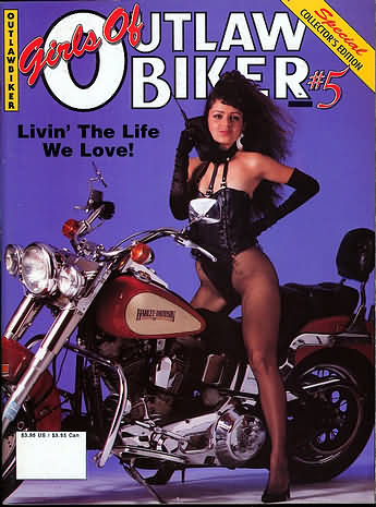 Girls of Outlaw Biker # 5 magazine back issue Girls of Outlaw Biker magizine back copy 