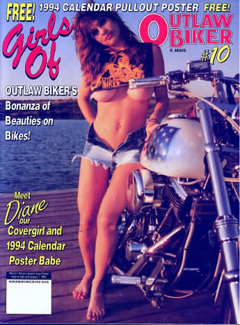 Girls of Outlaw Biker # 10 magazine back issue Girls of Outlaw Biker magizine back copy 
