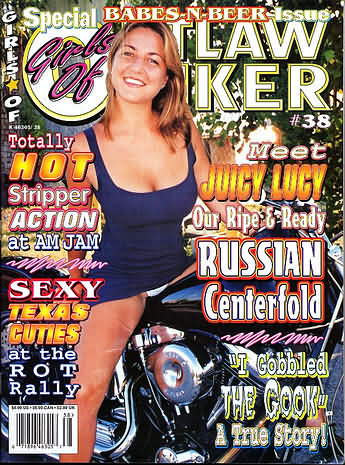 Girls of Outlaw Biker # 38 magazine back issue Girls of Outlaw Biker magizine back copy 