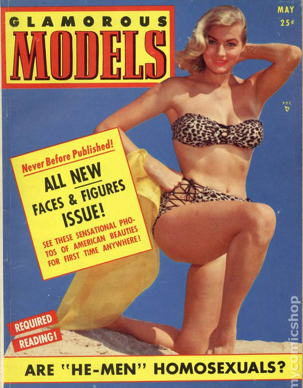 Glamorous Models May 1954 magazine back issue Glamorous Models magizine back copy 