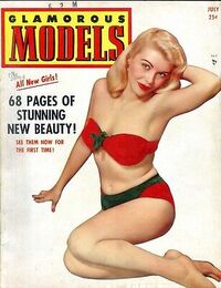 Glamorous Models July 1954 magazine back issue