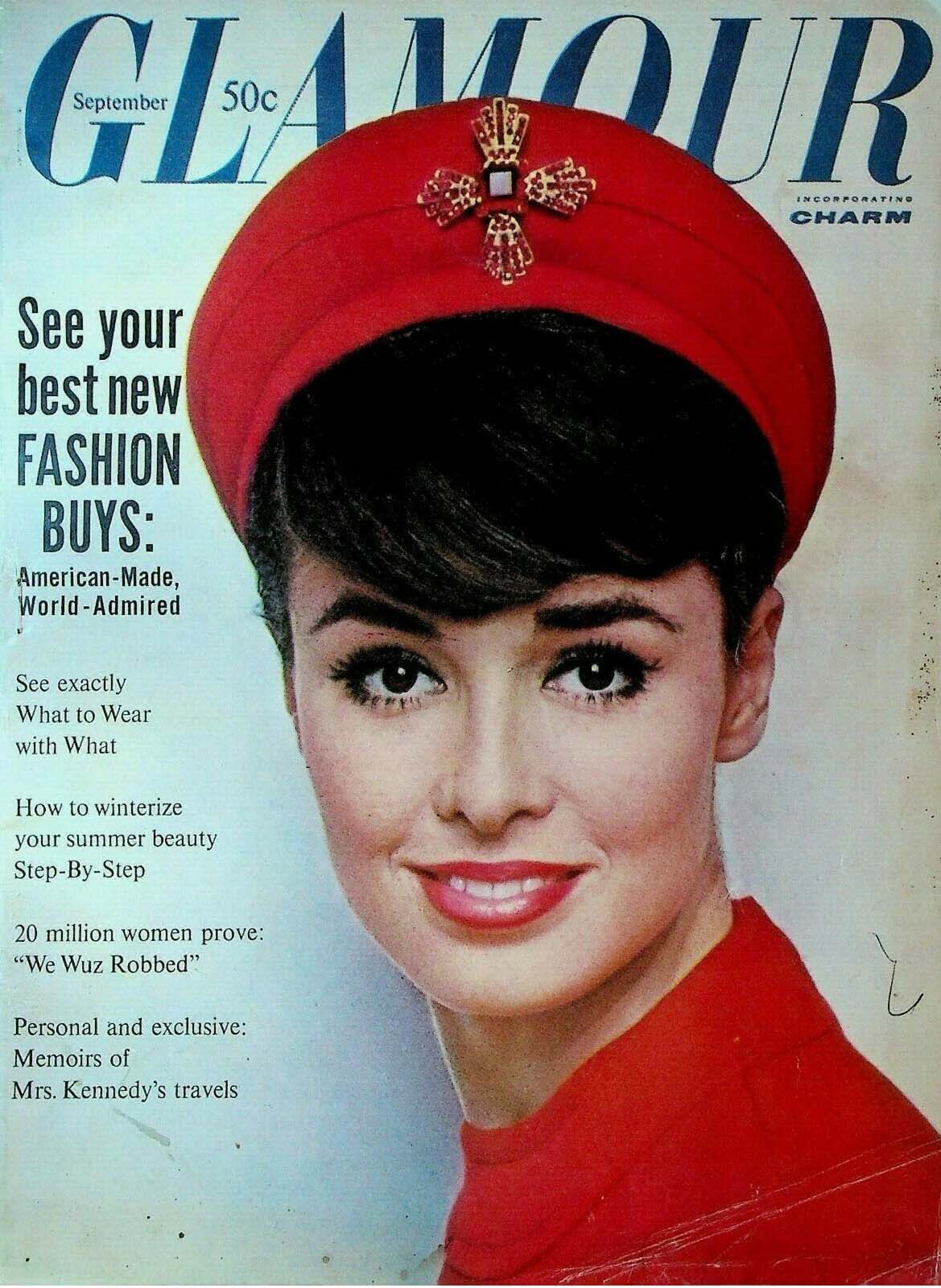 Glamour September 1961, Glamour September 1961 Womens Magazine Ba