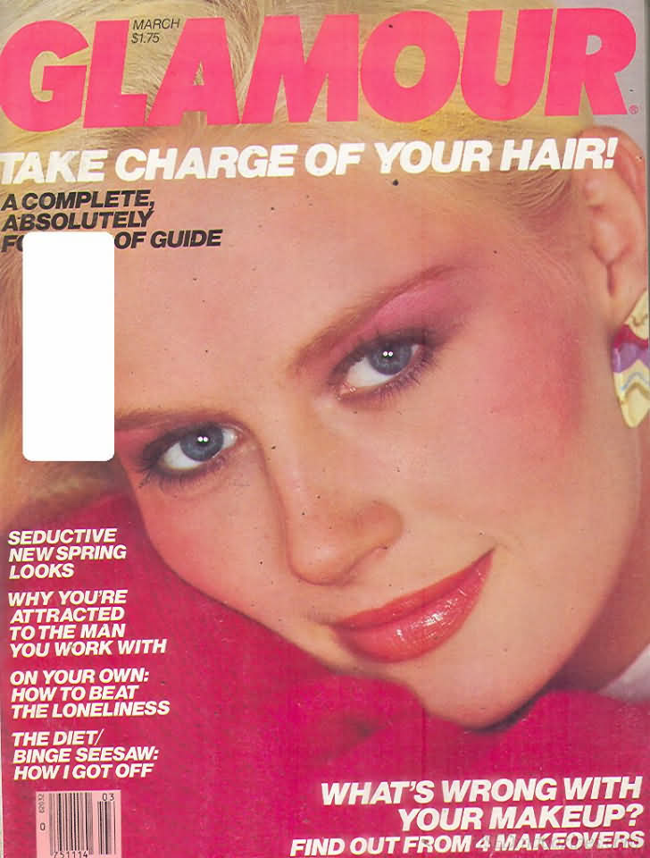 Glamour March 1981 magazine back issue Glamour magizine back copy Glamour March 1981 Womens Magazine Back Issue Published by Conde Nast Publications. Seductive New Spring Looks .