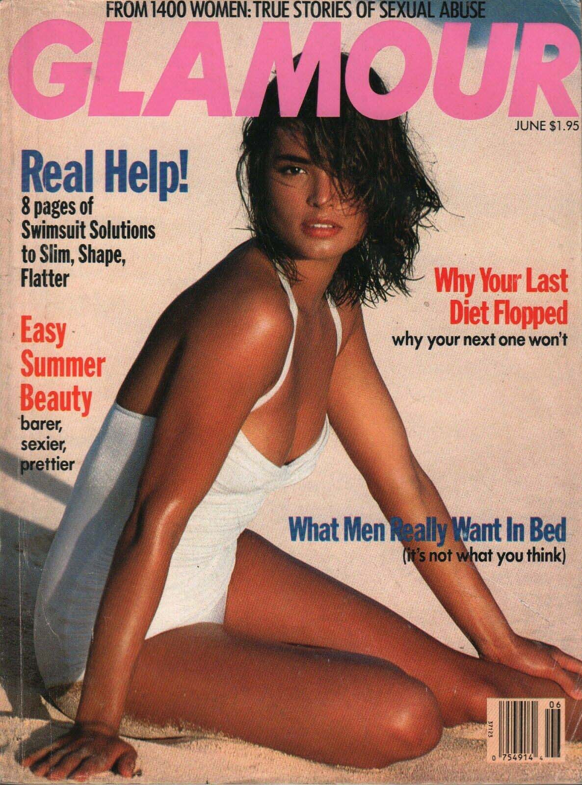 Glamour June 1989 magazine back issue Glamour magizine back copy Glamour June 1989 Womens Magazine Back Issue Published by Conde Nast Publications. Real Help! 8 Pages Of Swimsuit Solutions To Slim, Shape, Flatter.