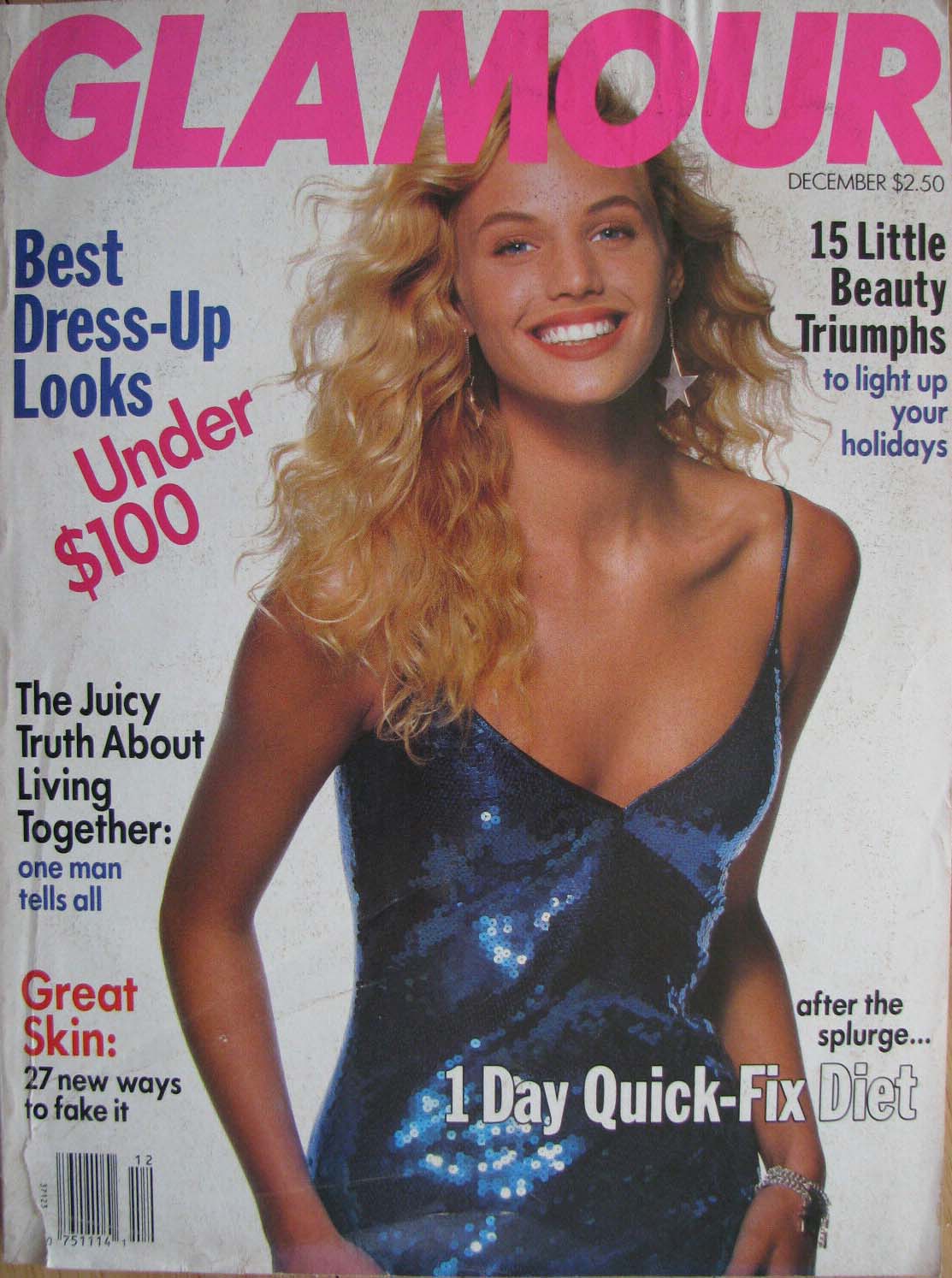 Glamour December 1989 magazine back issue Glamour magizine back copy Glamour December 1989 Womens Magazine Back Issue Published by Conde Nast Publications. Best Dress - Up Looks Under $100.