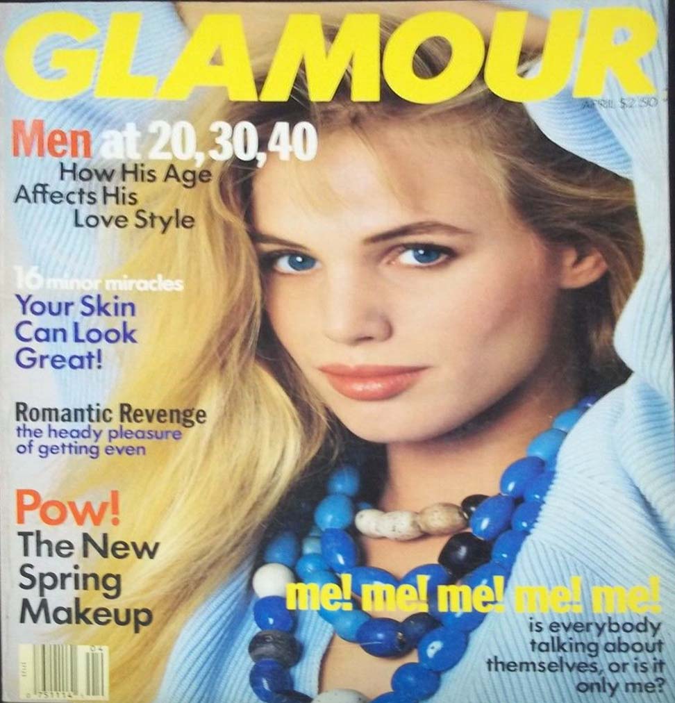 Glamour April 1990 magazine back issue Glamour magizine back copy Glamour April 1990 Womens Magazine Back Issue Published by Conde Nast Publications. Men At 20, 30, 40 How His Age Affects His Love Style.