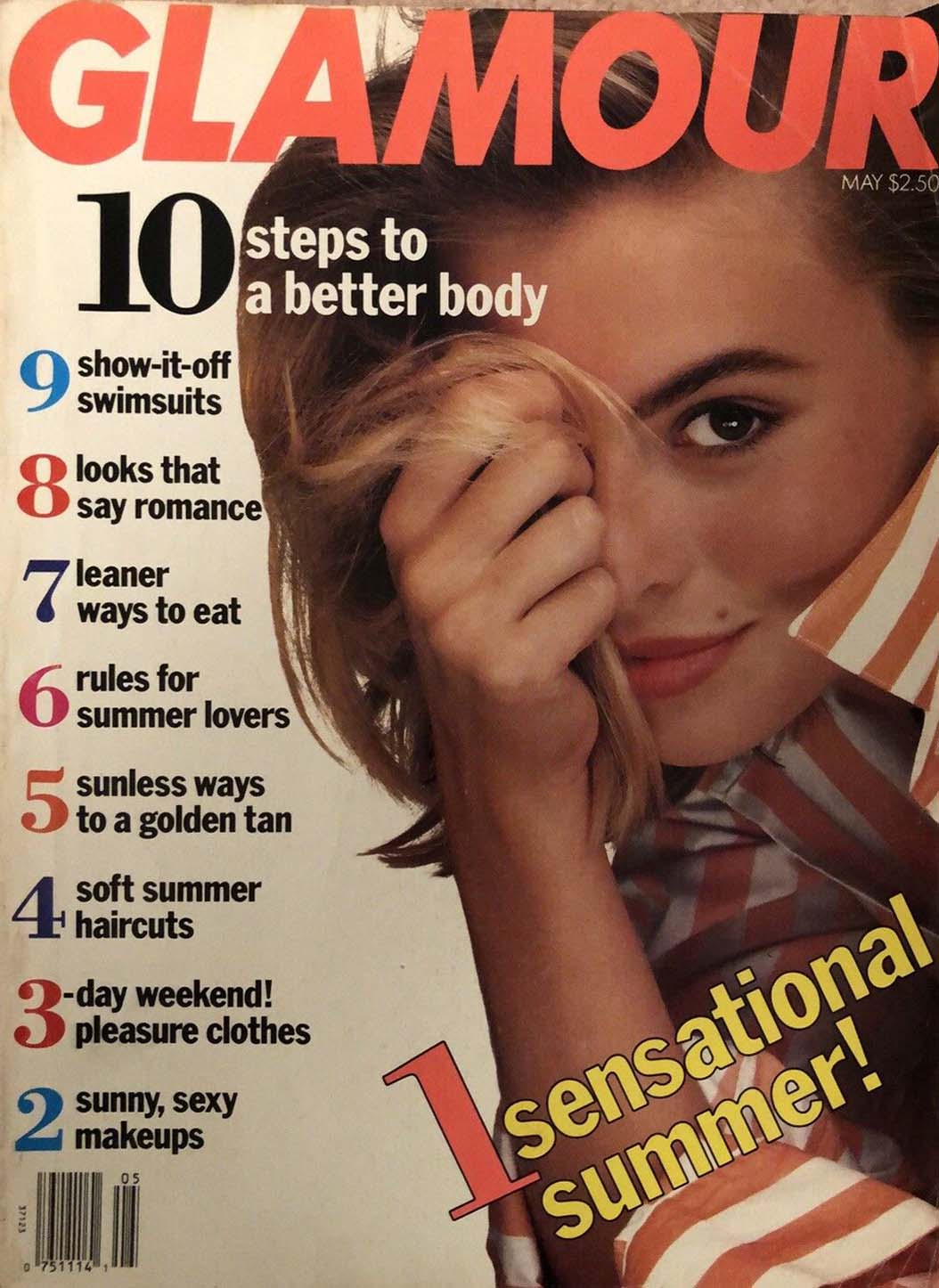 Glamour May 1990 magazine back issue Glamour magizine back copy Glamour May 1990 Womens Magazine Back Issue Published by Conde Nast Publications. 10 Steps To A Better Body.