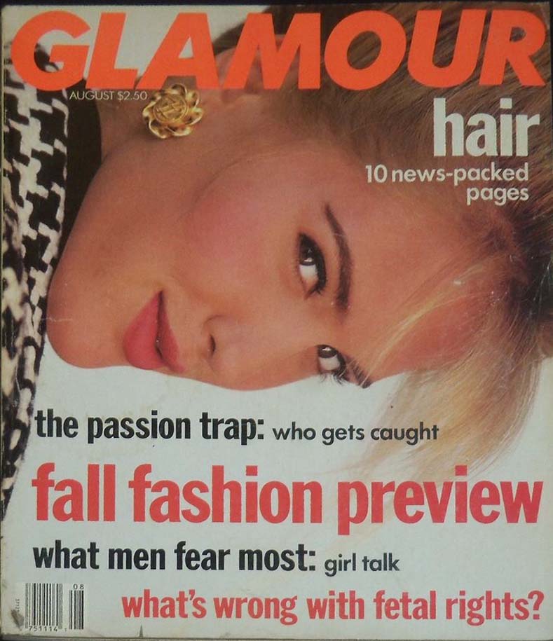 Glamour August 1990 magazine back issue Glamour magizine back copy Glamour August 1990 Womens Magazine Back Issue Published by Conde Nast Publications. Hair 10 News - Packed Pages.