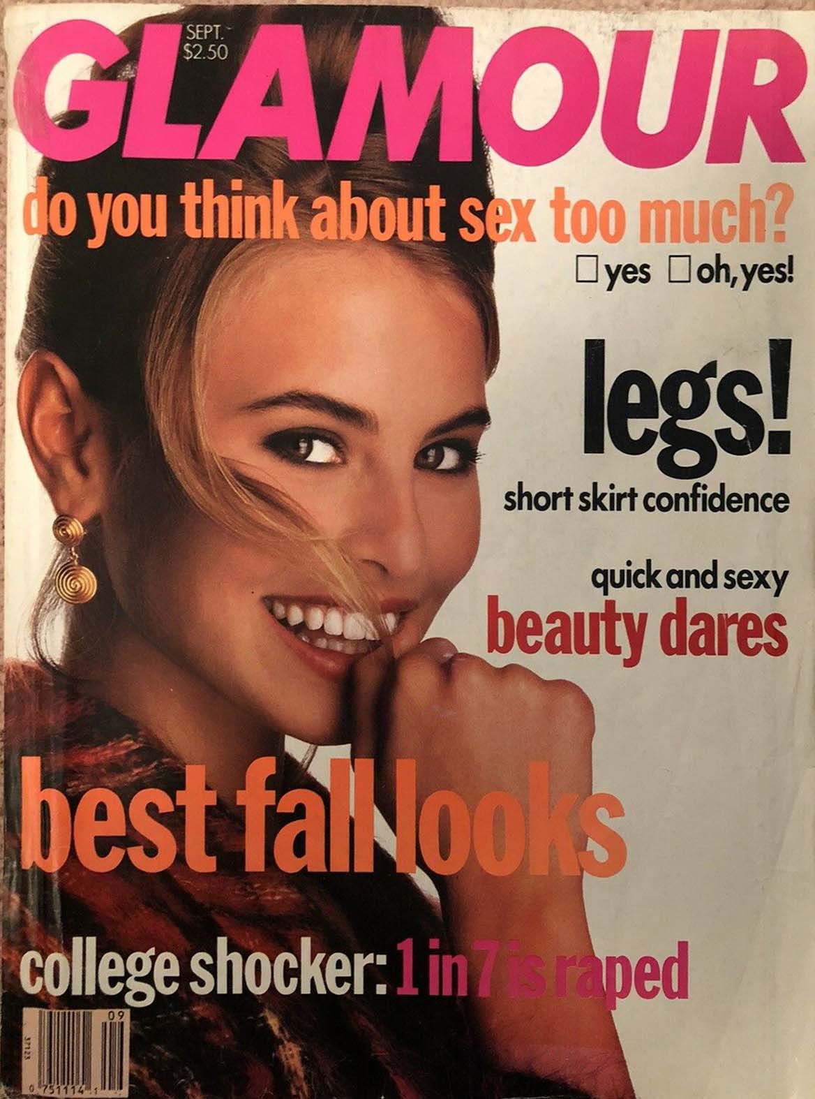 Glamour September 1990 magazine back issue Glamour magizine back copy Glamour September 1990 Womens Magazine Back Issue Published by Conde Nast Publications. Do You Think About Sex Too Much?.