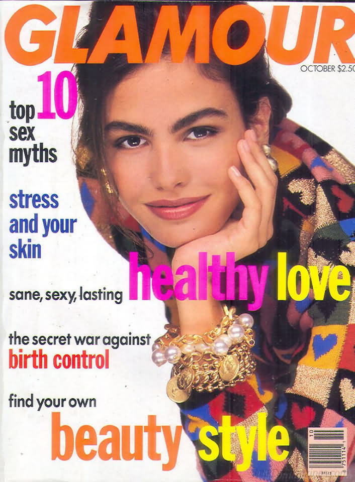 Glamour October 1990 magazine back issue Glamour magizine back copy Glamour October 1990 Womens Magazine Back Issue Published by Conde Nast Publications. Top 10 Sex Myths.