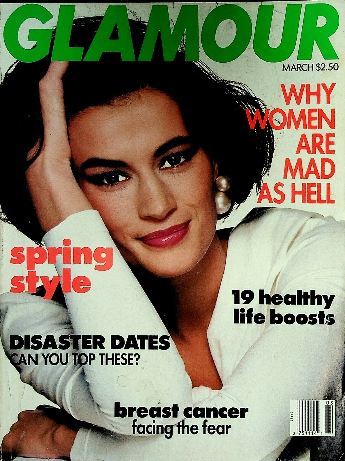 Glamour March 1992 magazine back issue Glamour magizine back copy Glamour March 1992 Womens Magazine Back Issue Published by Conde Nast Publications. Why Women Are Mad As Hell.