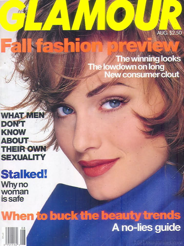 Glamour August 1992 magazine back issue Glamour magizine back copy Glamour August 1992 Womens Magazine Back Issue Published by Conde Nast Publications. The Winning Looks The Lowdown On Long New Consumer Clout.