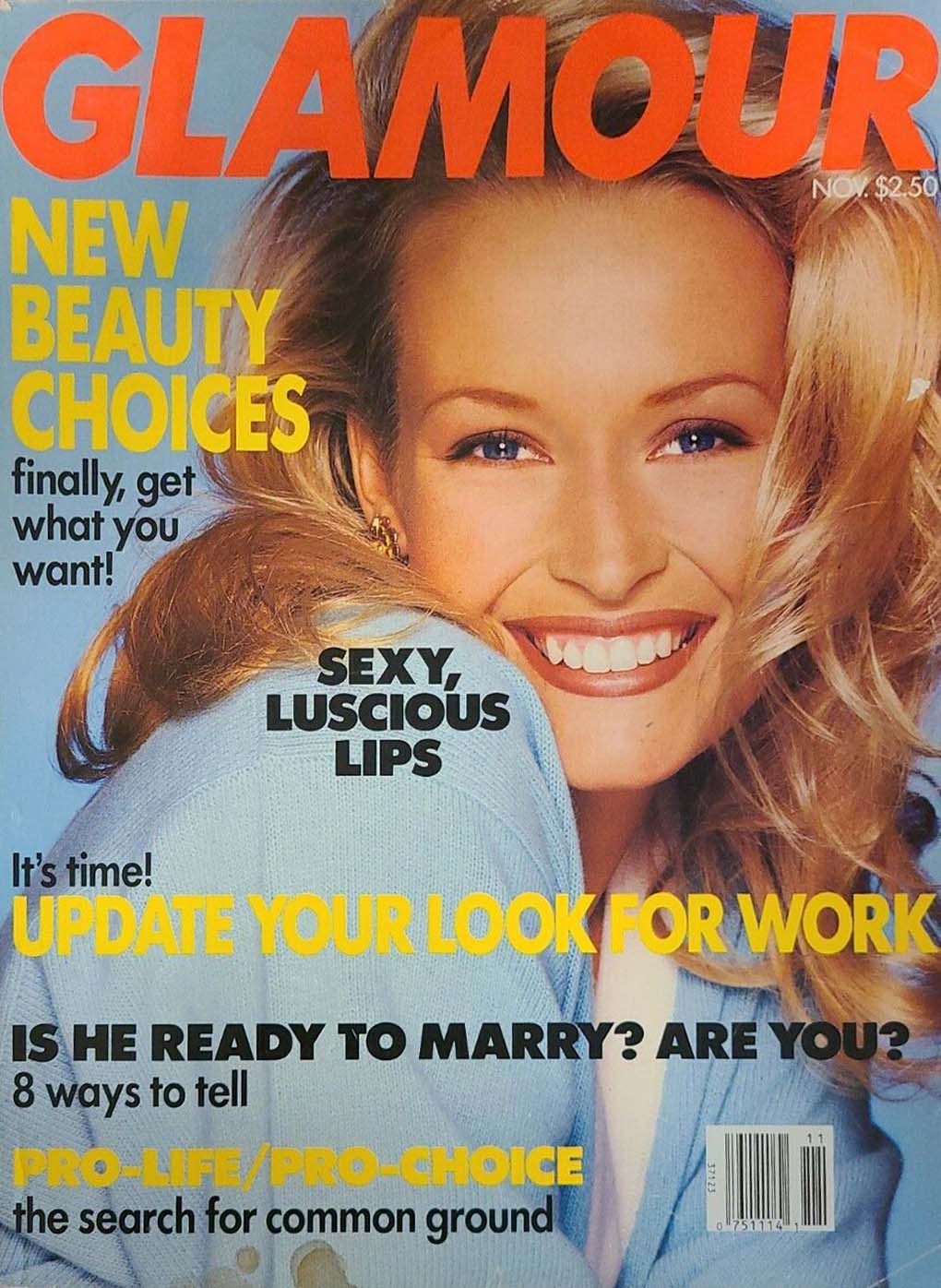 Glamour November 1992 magazine back issue Glamour magizine back copy Glamour November 1992 Womens Magazine Back Issue Published by Conde Nast Publications. New Beauty Choices Finally, Get What You Want!.