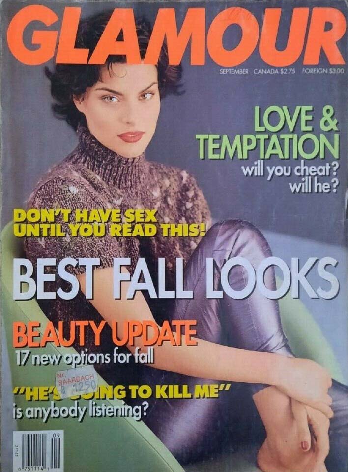 Glamour September 1994 magazine back issue Glamour magizine back copy Glamour September 1994 Womens Magazine Back Issue Published by Conde Nast Publications. Love & Temptation Will You Cheat? Will He?.