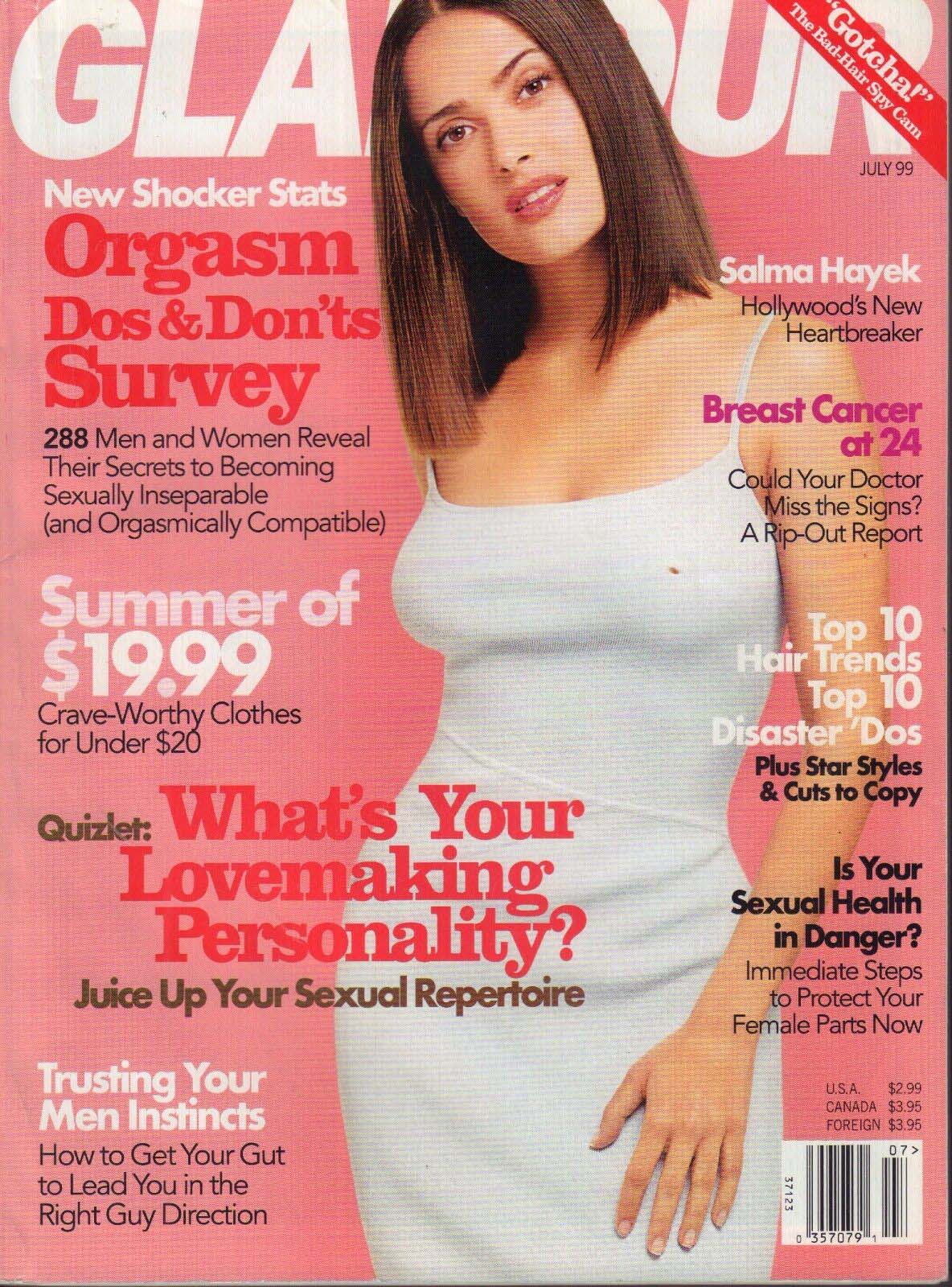 Glamour July 1999 magazine back issue Glamour magizine back copy Glamour July 1999 Womens Magazine Back Issue Published by Conde Nast Publications. New Shocker Stats Orgasm Dos & Don'ts Survey.