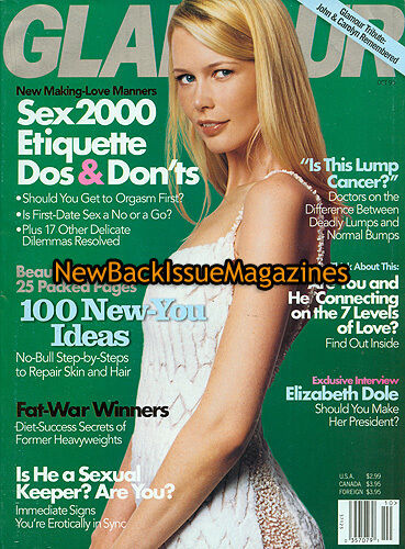 Glamour October 1999 magazine back issue Glamour magizine back copy Glamour October 1999 Womens Magazine Back Issue Published by Conde Nast Publications. New Making-Love Manners Sex 2000 Etiquette Dos & Don'ts.
