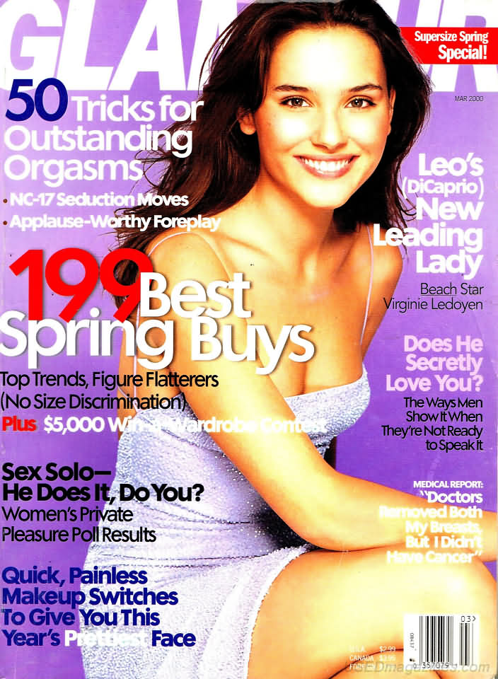 Glamour March 2000 magazine back issue Glamour magizine back copy Glamour March 2000 Womens Magazine Back Issue Published by Conde Nast Publications. 50 Tricks For Outstanding Orgasms.