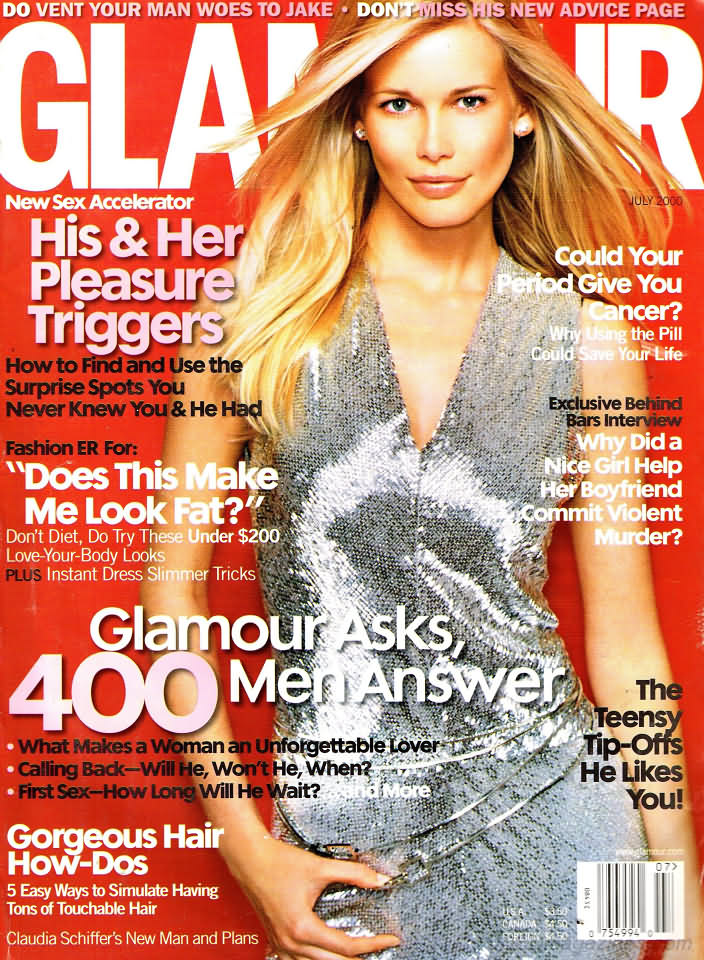 Glamour July 2000 magazine back issue Glamour magizine back copy Glamour July 2000 Womens Magazine Back Issue Published by Conde Nast Publications. New Sex Accelerator His & Her Pleasure Triggers.