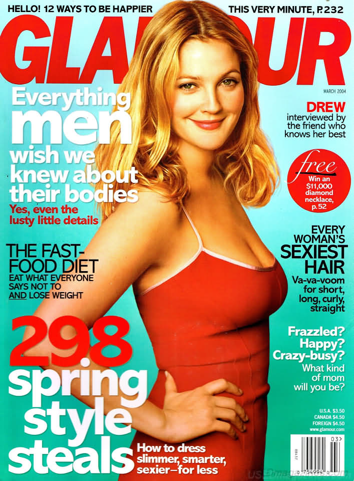 Glamour March 2004 magazine back issue Glamour magizine back copy Glamour March 2004 Womens Magazine Back Issue Published by Conde Nast Publications. Hello! 12 Ways To Be Happier This Very Minute.
