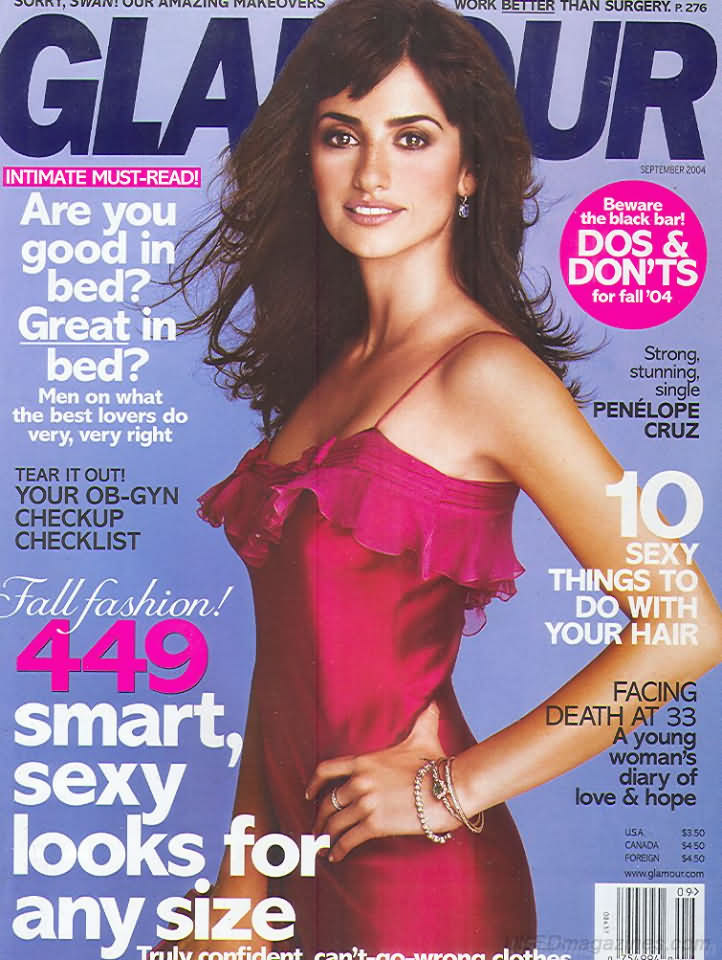 Glamour September 2004 magazine back issue Glamour magizine back copy Glamour September 2004 Womens Magazine Back Issue Published by Conde Nast Publications. Intimate Must-Read! Are You Good In Bed? Great In Bed? .