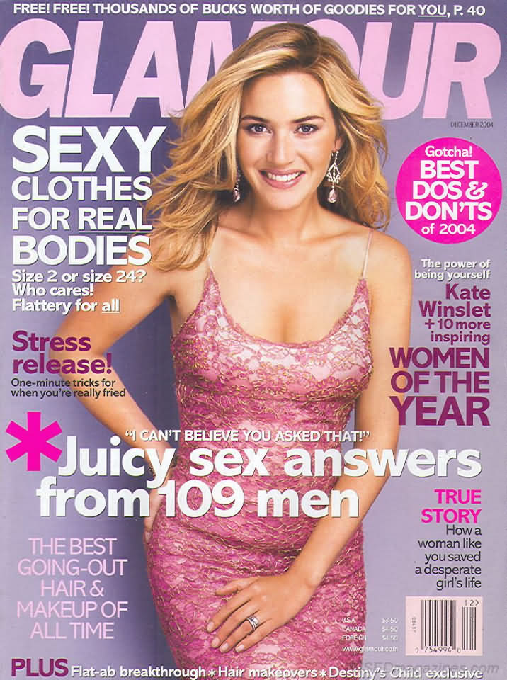 Glamour December 2004 magazine back issue Glamour magizine back copy Glamour December 2004 Womens Magazine Back Issue Published by Conde Nast Publications. Sexy Clothes For Real Bodies Size 2 Or Size 24? Who Cares! Flattery For All.