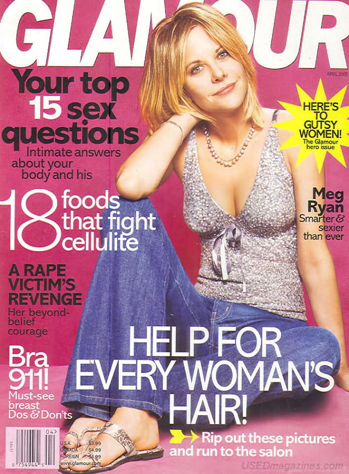 Glamour April 2005 magazine back issue Glamour magizine back copy Glamour April 2005 Womens Magazine Back Issue Published by Conde Nast Publications. Your Top 15 Sex Questions Intimate Answers About Your Body And His.