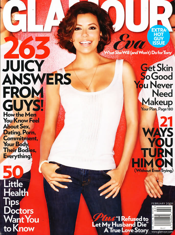 Glamour February 2009 magazine back issue Glamour magizine back copy Glamour February 2009 Womens Magazine Back Issue Published by Conde Nast Publications. 263 Juicy Answers From Guys!.