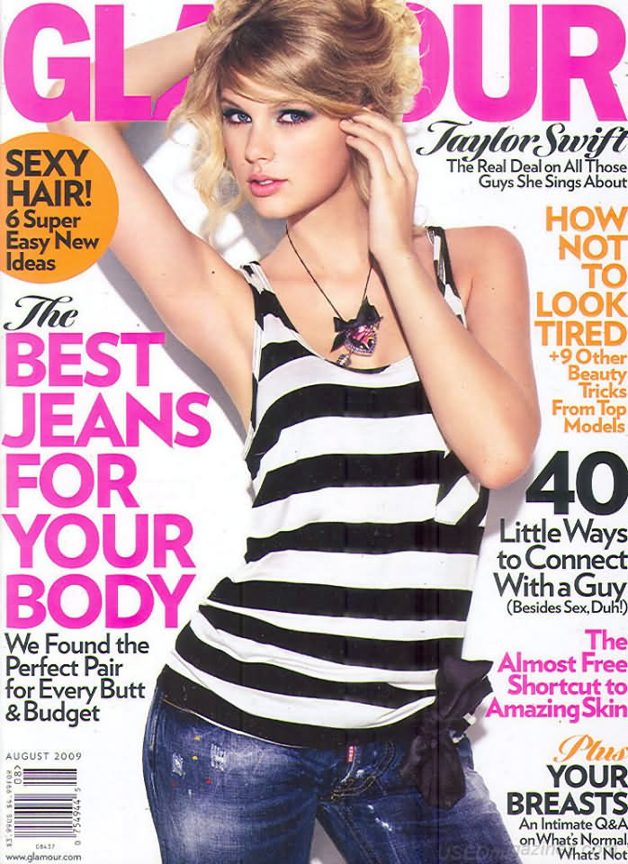 Glamour August 2009 magazine back issue Glamour magizine back copy Glamour August 2009 Womens Magazine Back Issue Published by Conde Nast Publications. Taylor Swift The Real Deal On All Those Guys She Sings About.