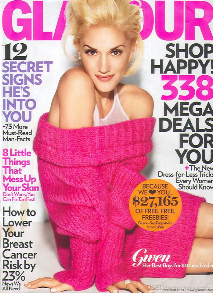 Glamour October 2009 magazine back issue Glamour magizine back copy Glamour October 2009 Womens Magazine Back Issue Published by Conde Nast Publications. 12 Secret Signs He's Into You  + 73 More Must - Read Man - Facts.