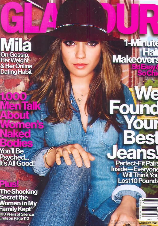 Glamour August 2012 magazine back issue Glamour magizine back copy Glamour August 2012 Womens Magazine Back Issue Published by Conde Nast Publications. Mila On Gossip, Her Weight & Her Online Dating Habit.